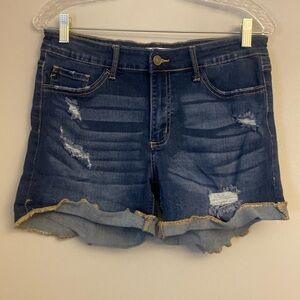 ⭐️ KanCan High Rise Distressed Denim shorts size 29